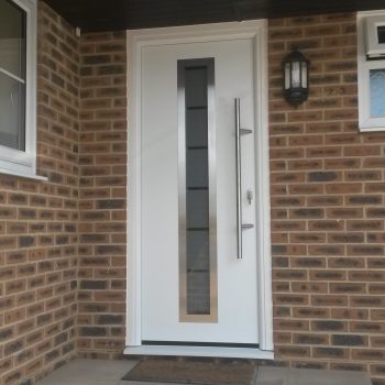 White front door